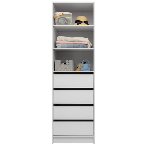 Malmo 4 Drawer & 3 Shelf Wardrobe