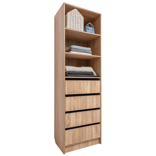Malmo 4 Drawer & 3 Shelf Wardrobe