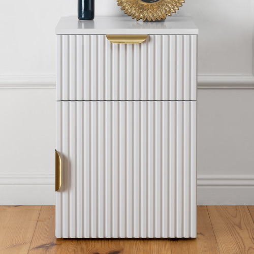 Brunswick Fluted Bedside Table
