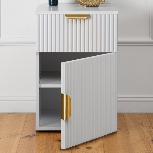 Brunswick Fluted Bedside Table