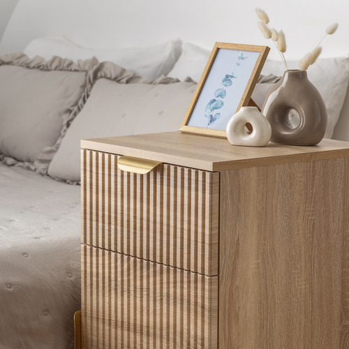 Brunswick Fluted Bedside Table