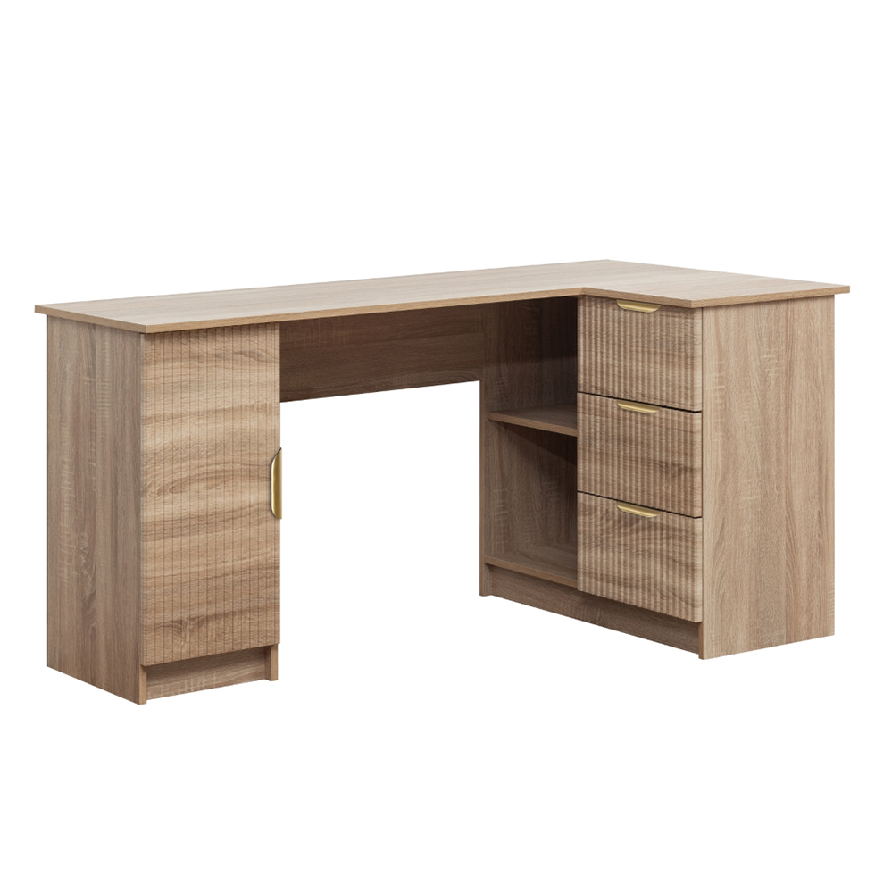 Sifiona Pull Handle L-Shape Desk
