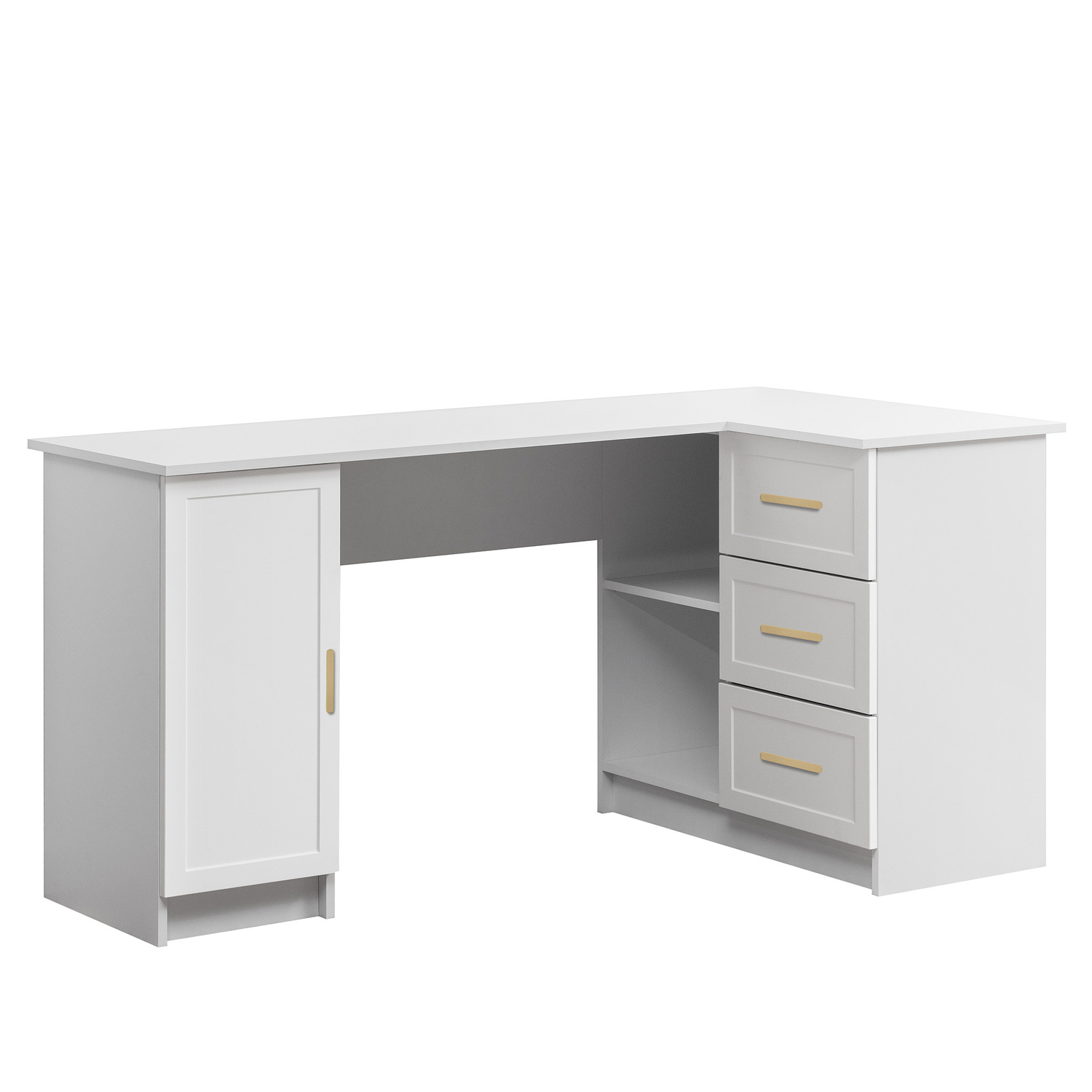 Michelin Oval Handle L-Shape Desk