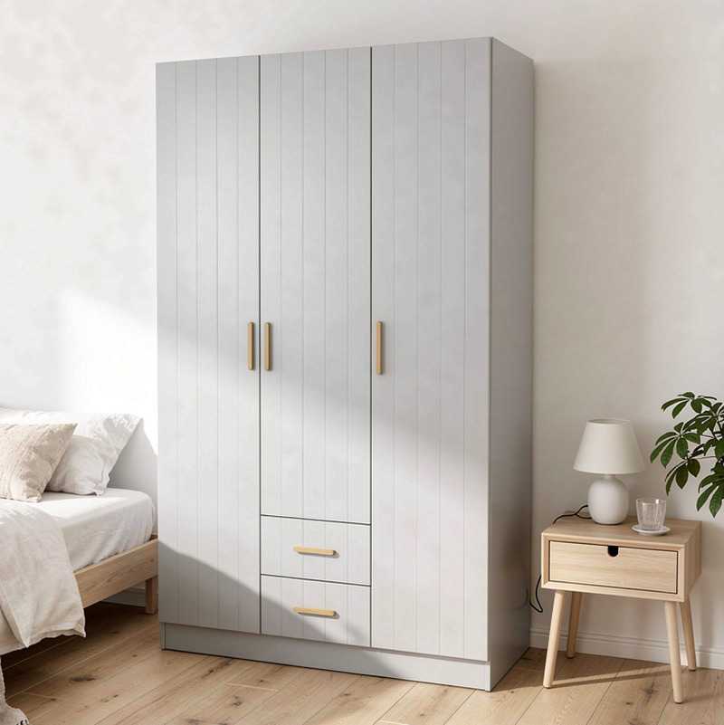 Sifiona 3 Door 2 Drawer Wardrobe