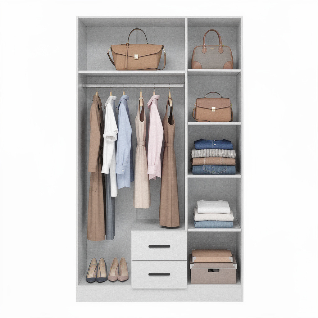 Michelin 3 Door 2 Drawer Wardrobe