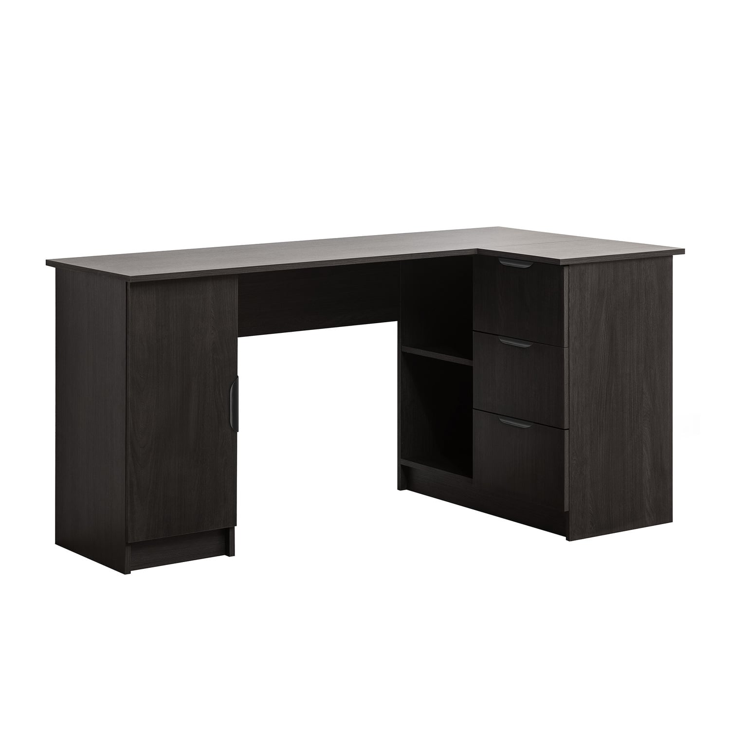 Bekston Pull Handle L-Shape Desk
