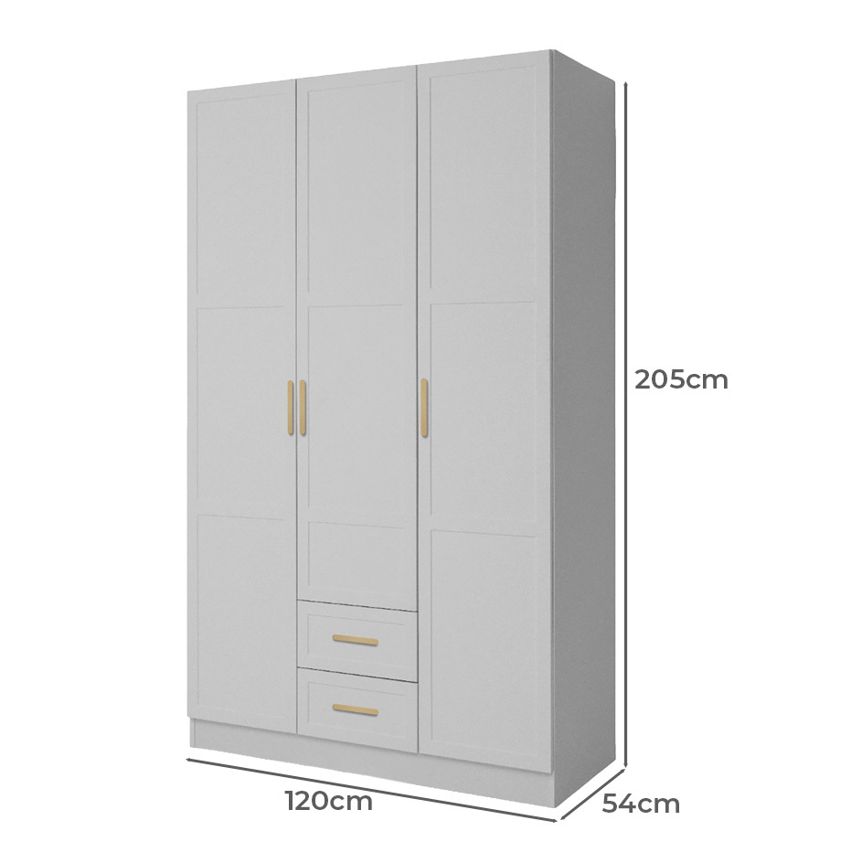Michelin 3 Door 2 Drawer Wardrobe