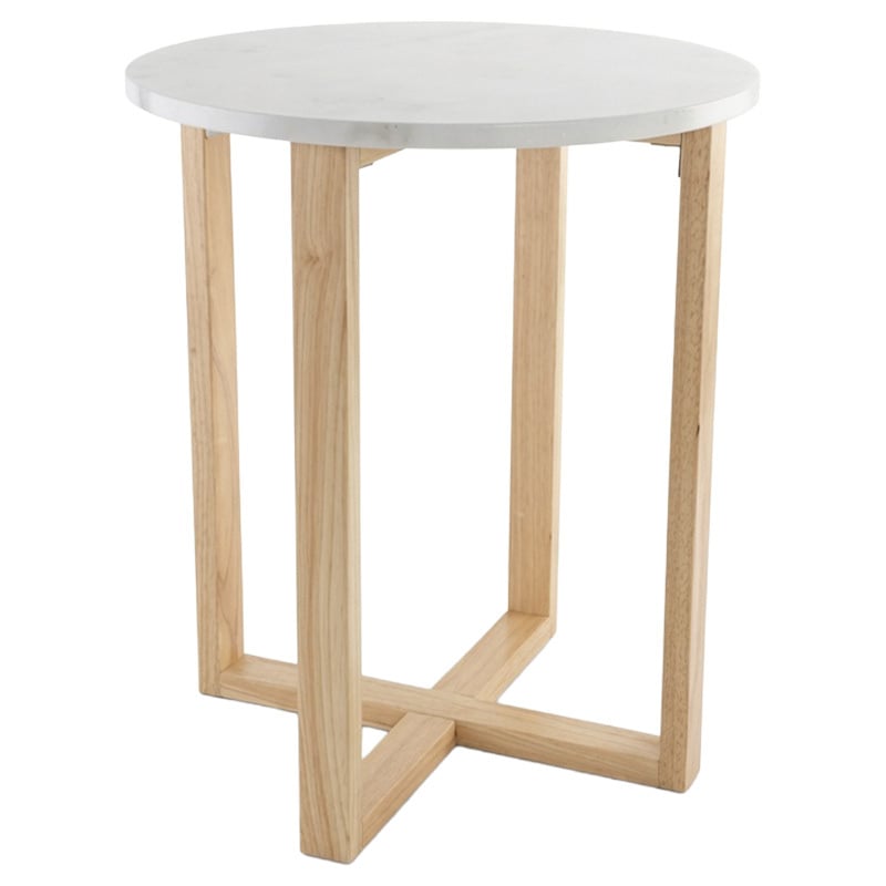 Kiri  White Marble Side Table