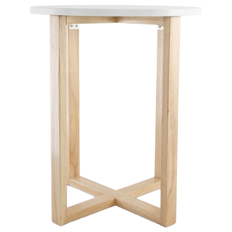 Kiri  White Marble Side Table