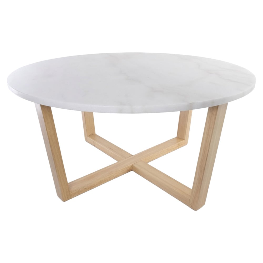 Lyra White Marble Coffee Table