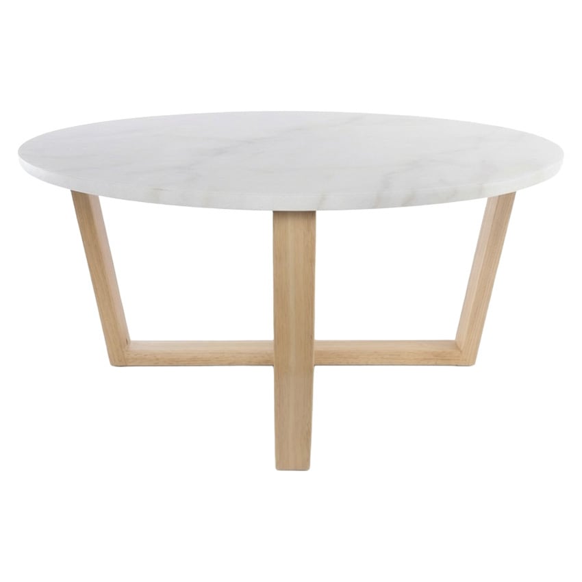 Lyra White Marble Coffee Table