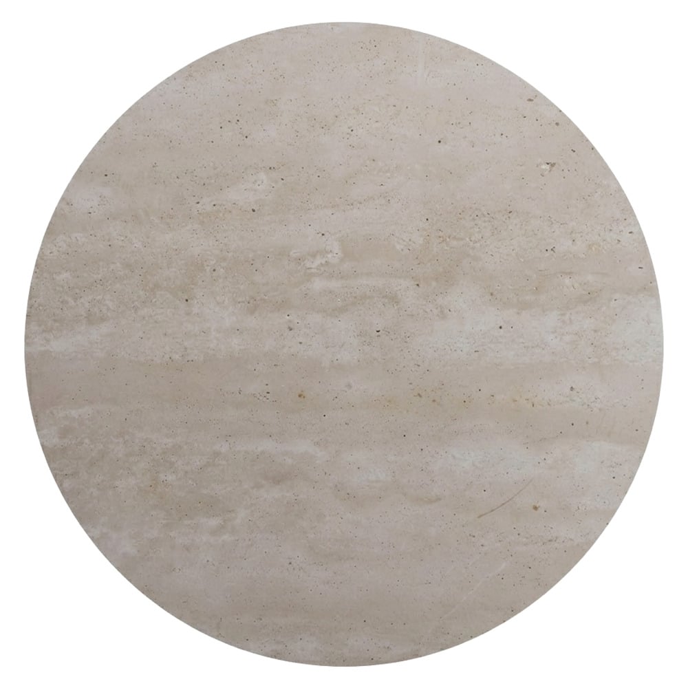 Kumi Travertine-Look Side Table