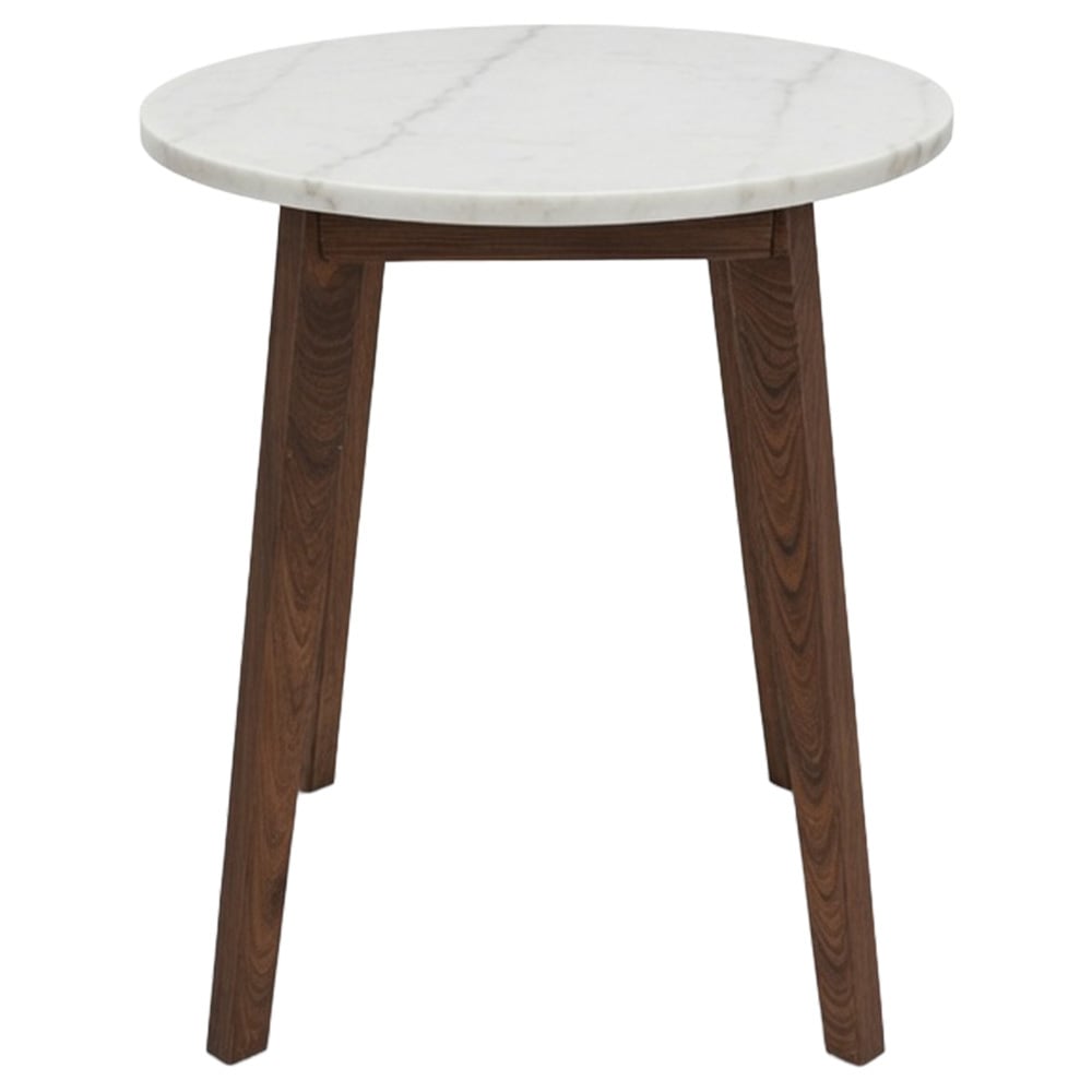 Kumi White Marble Side Table