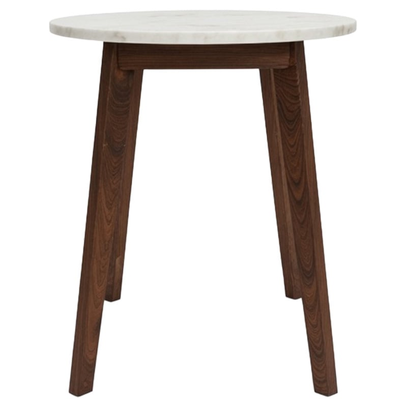 Kumi White Marble Side Table