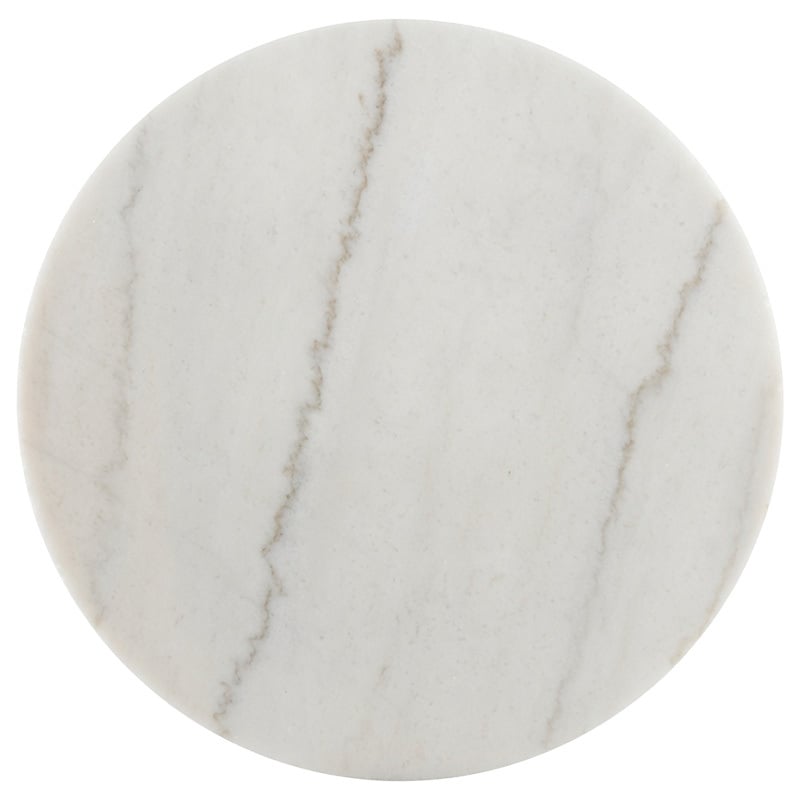 Kumi White Marble Side Table