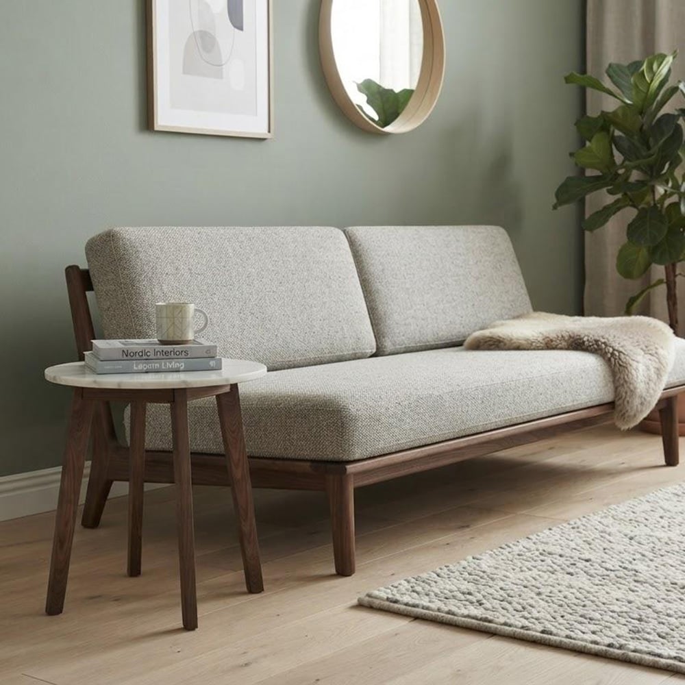 Kumi White Marble Side Table