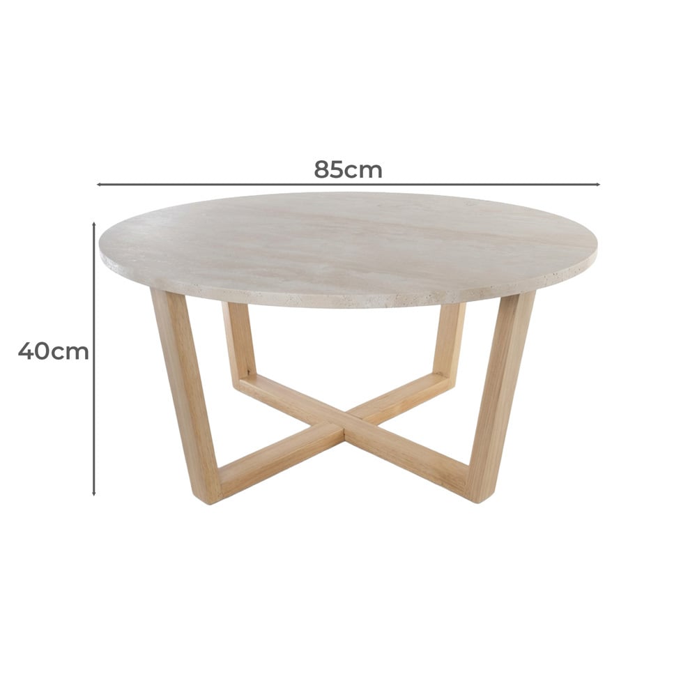 Kiri Travertine Coffee Table