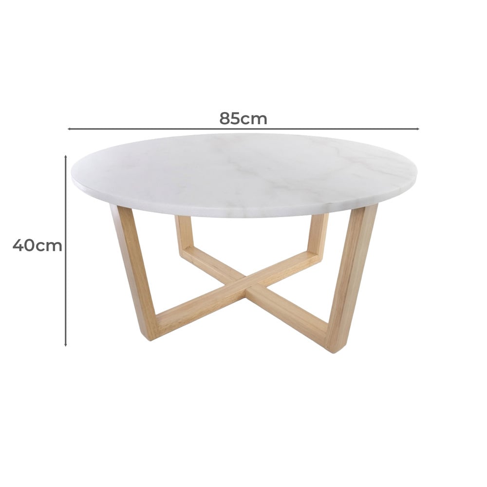White Kiri Marble Coffee Table
