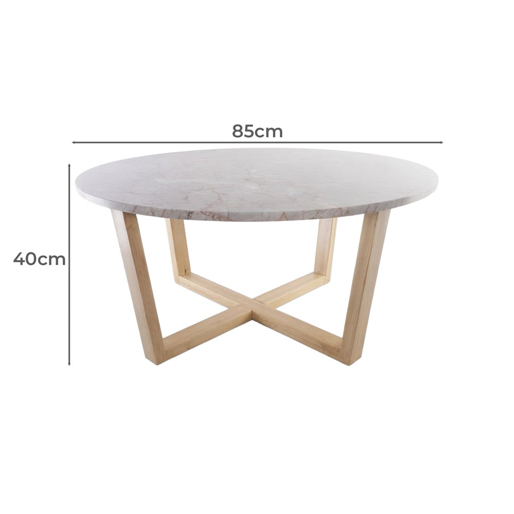 Rose Kiri Marble Coffee Table