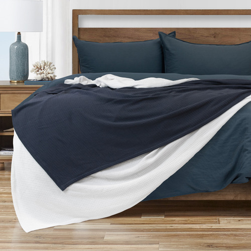 Sophie Cotton Waffle Blanket