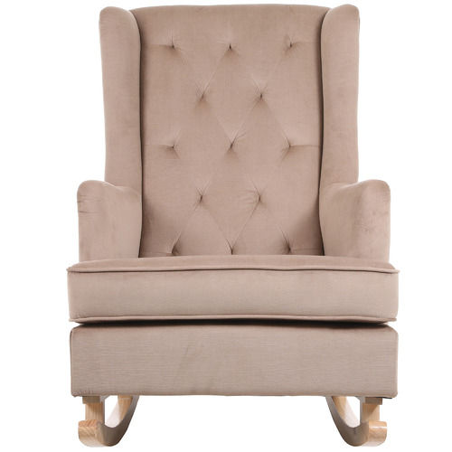 Keaton Velvet Rocking Armchair