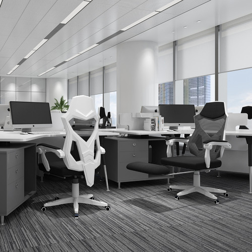 Homefun White & Black Modern Office Chair & Reviews Temple & ster