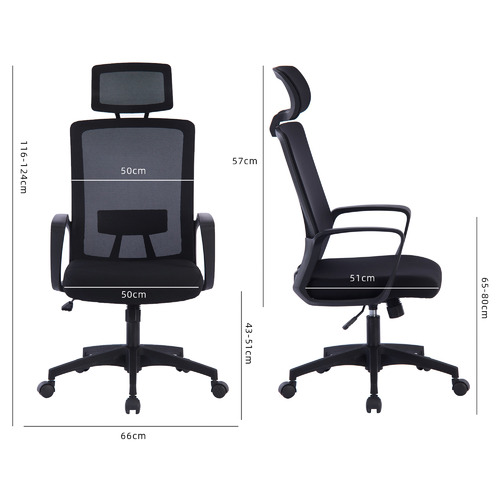 Kirk Mesh & Upholstered Office Chair