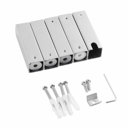 6 Bar Square Steel Electric Heated Towel Rack