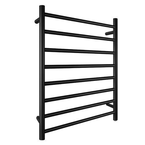 8 Bar Round Steel Electric Heated Towel Rack