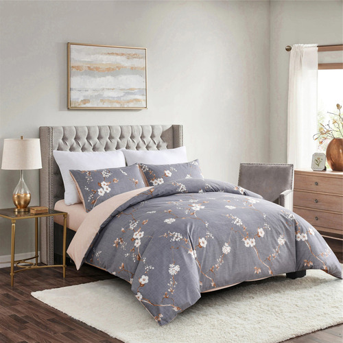 Homefun Floral Marianna Quilt Cover Set | Temple & Webster