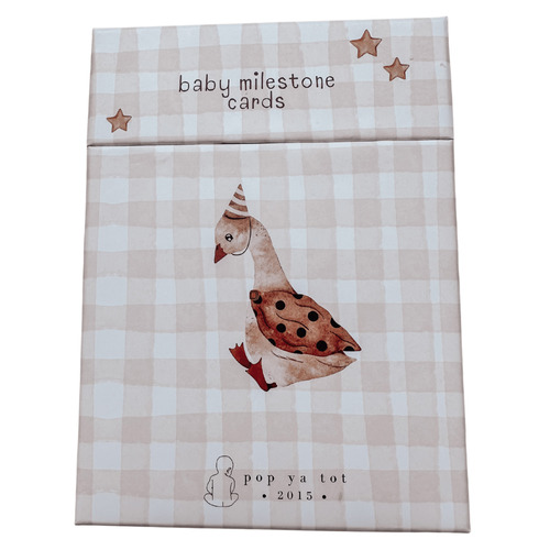 Pop Ya Tot Whimsical Baby Milestone Card Set Temple & ster