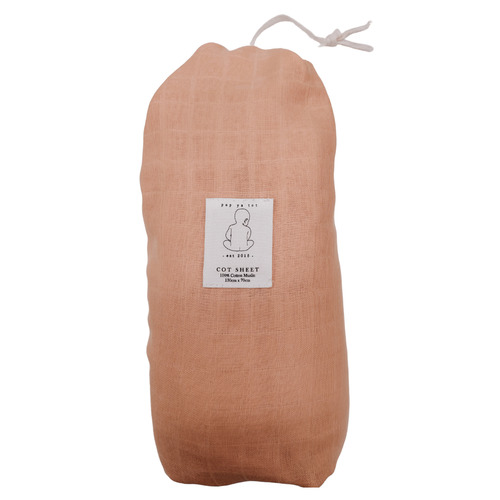 Pop Ya Tot Cotton Muslin Cot Sheet Temple & ster