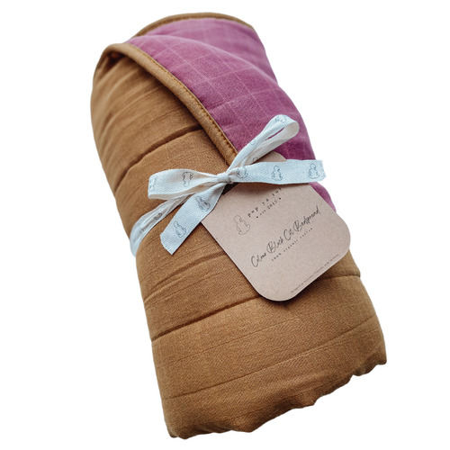 Pop Ya Tot Rose & Golden Cotton Bedspread Temple & ster