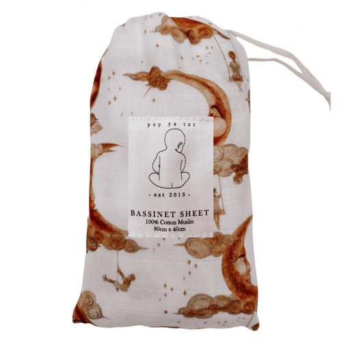 Pop Ya Tot Cradle Song Cotton Muslin Sheet Temple & ster