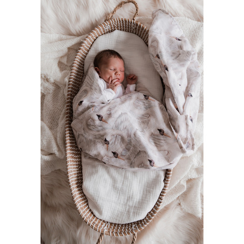 Pop Ya Tot Cob & Pen Cotton Muslin Swaddle Temple & ster