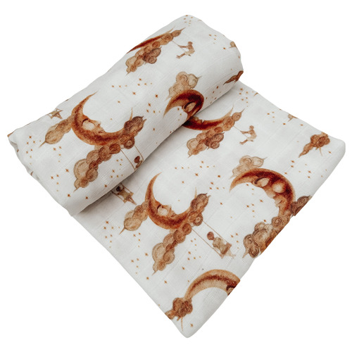 Pop Ya Tot Cradle Song Cotton Muslin Swaddle Temple & ster