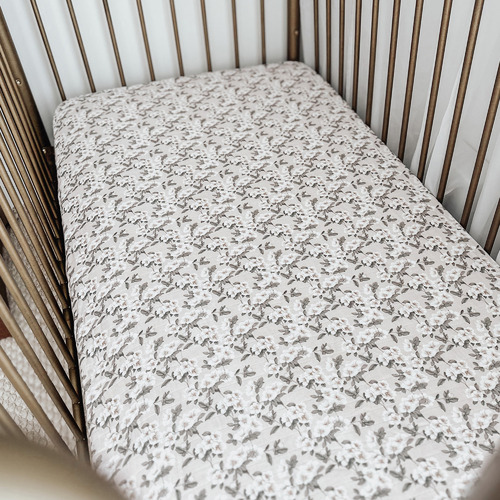 Pop Ya Tot Little Gem Cotton Muslin Cot Sheet Temple & ster