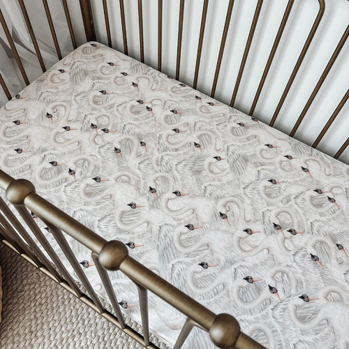 Pop Ya Tot Cob & Pen Cotton Muslin Cot Sheet Temple & ster