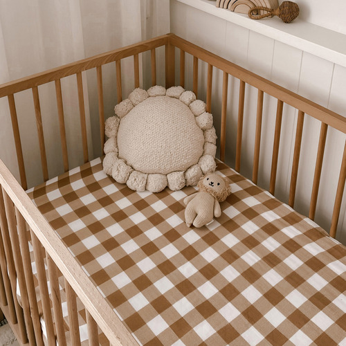 Pop Ya Tot Lancaster Cotton Muslin Cot Sheet Temple & ster
