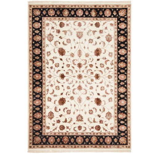 Alline Hand Knotted Traditional Wool-Blend Rug