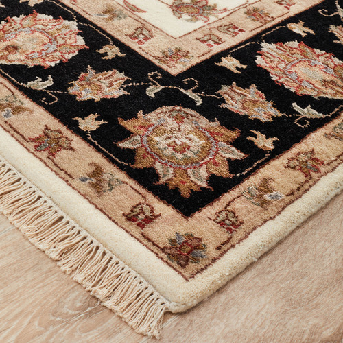 Alline Hand Knotted Traditional Wool-Blend Rug