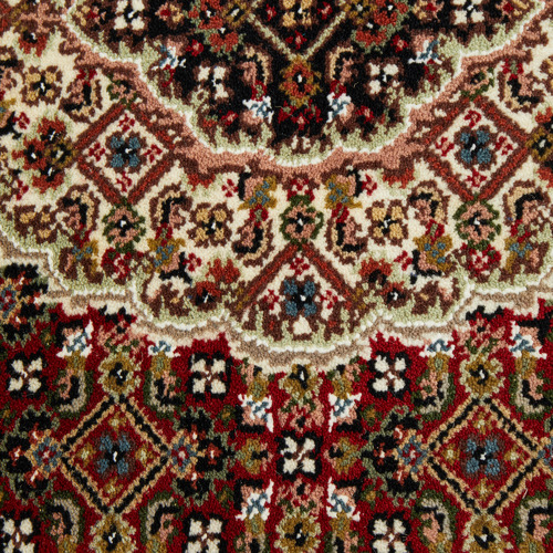 Brown Persian-Inspired III Hand-Knotted Wool Mahi Rug
