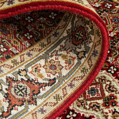 Brown Persian-Inspired III Hand-Knotted Wool Mahi Rug
