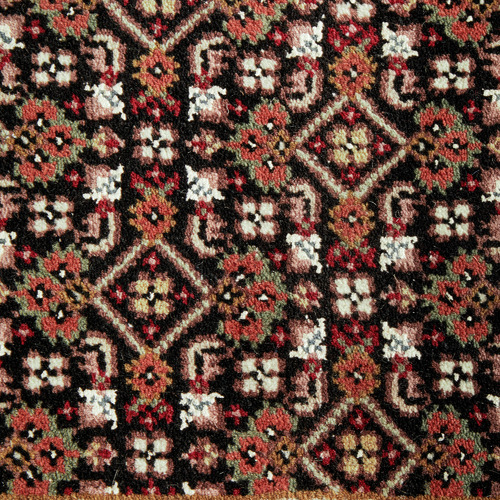 Brown & Black Oriental VIII Hand-Knotted Wool Mahi Runner