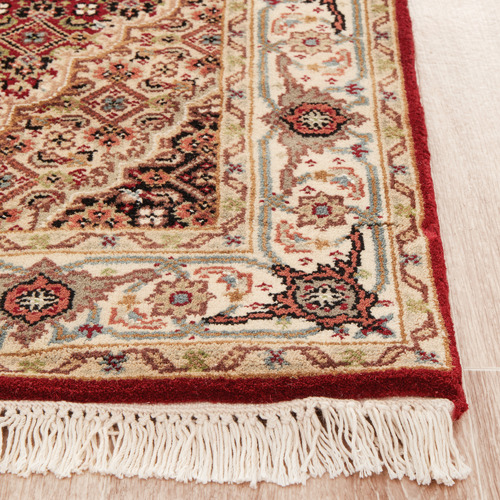 Brown Oriental II Hand-Knotted Wool Mahi Rug