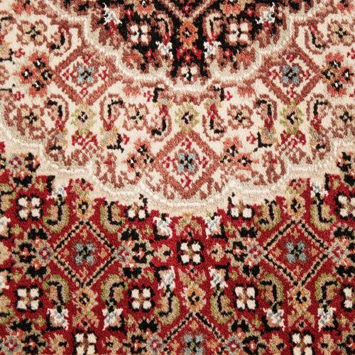 Brown Oriental II Hand-Knotted Wool Mahi Rug