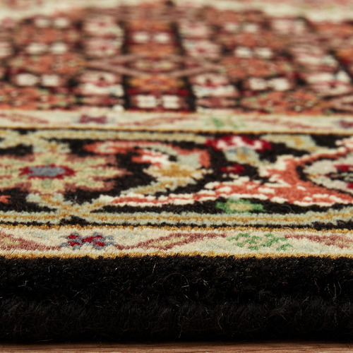 Brown & Black Oriental XII Hand-Knotted Wool Mahi Runner