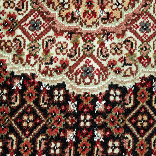 Brown Oriental I Hand-Knotted Wool Mahi Rug
