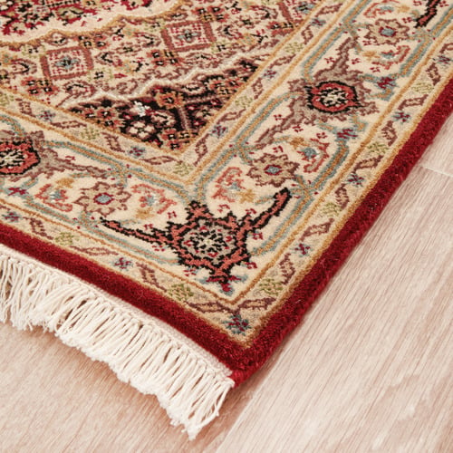 Brown Oriental III Hand-Knotted Wool Mahi Rug