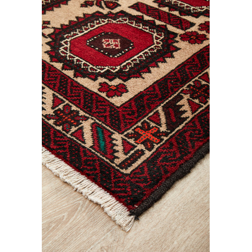 Fakhri Hand-Knotted Wool Balouchi Rug | Temple & Webster